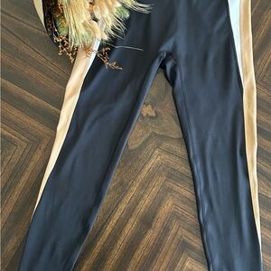 Cleo Harper Black and Tan Activewear Bottom